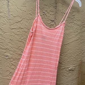 Intimately free people maxi slip with lace ruffles